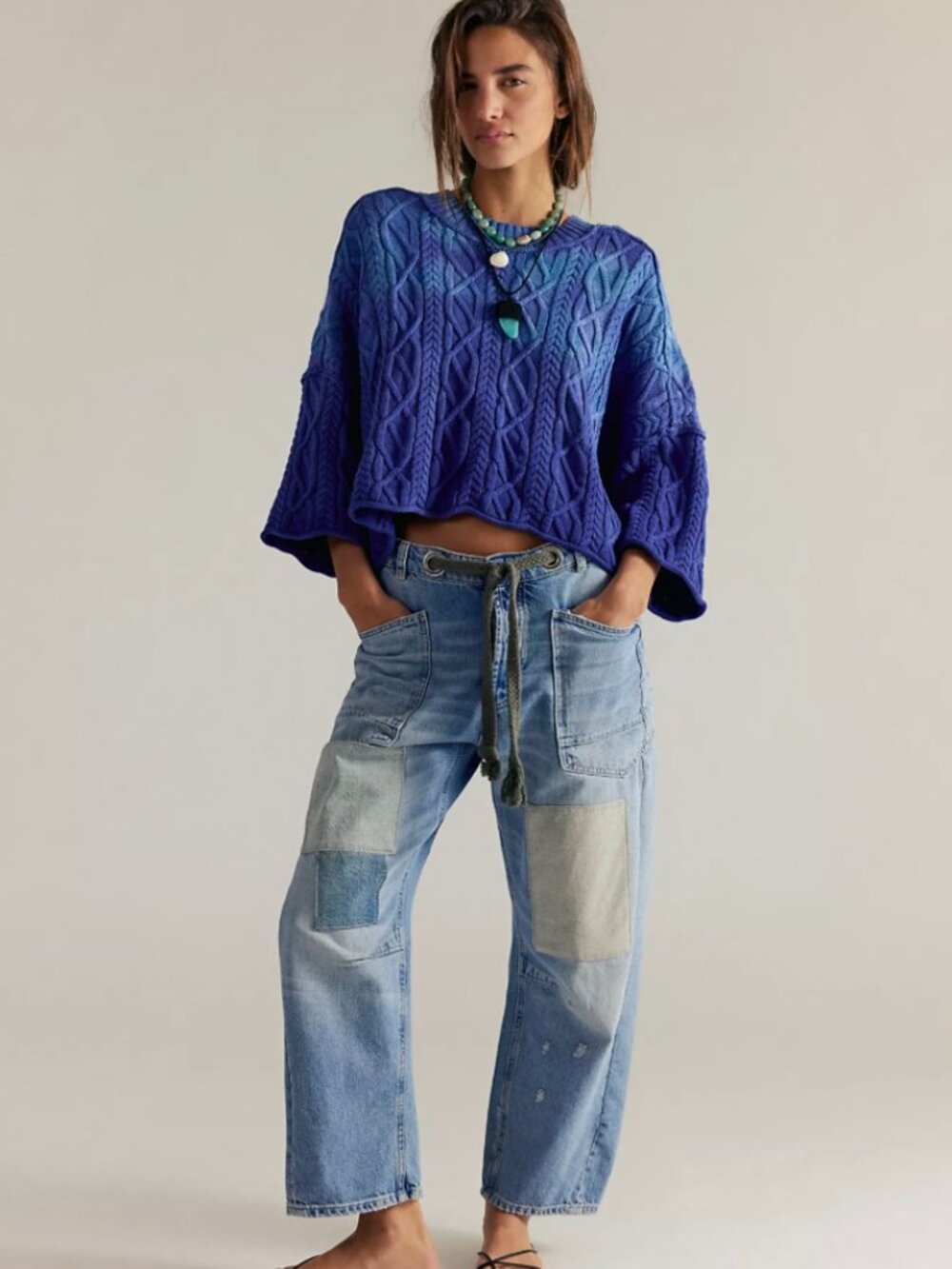 Free People Moxie Pull-On Barrel Jeans